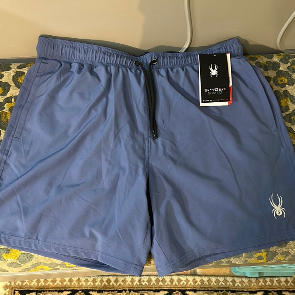 Spyder Light Blue Swim Trunks